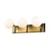 Z-Lite Parsons 3 Light Vanity, Matte Black, Olde Brass & Opal 477-3V-MB-OBR - alternate 1